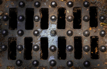 Sewer in the city, textures