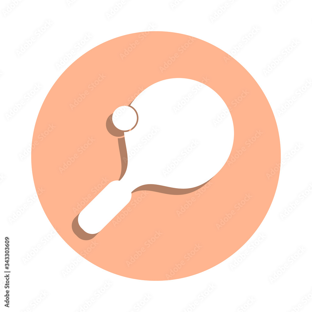 Aufkleber ping punk badge icon. simple glyph, flat vector of university life icons for ui and ux, website or m