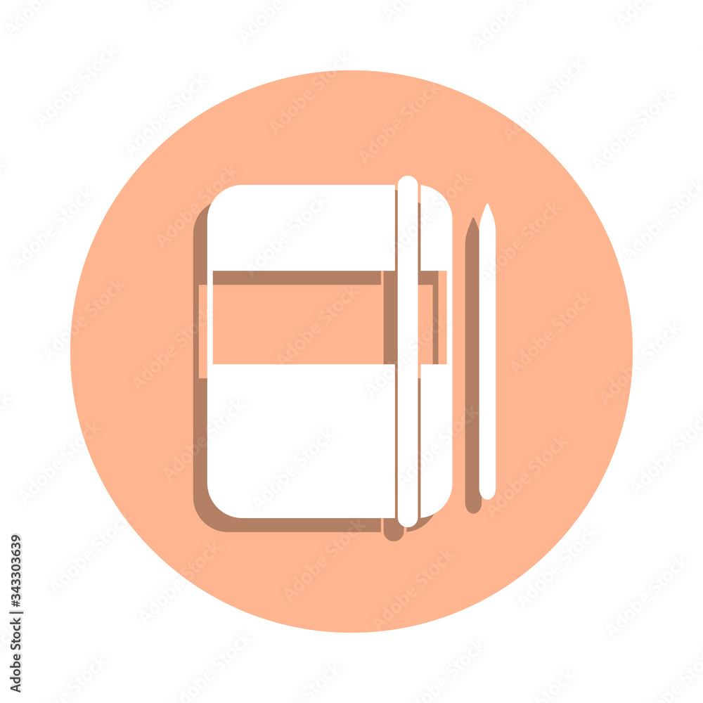 Poster lock-box badge icon. simple glyph, flat vector of university life icons for ui and ux, website or mo