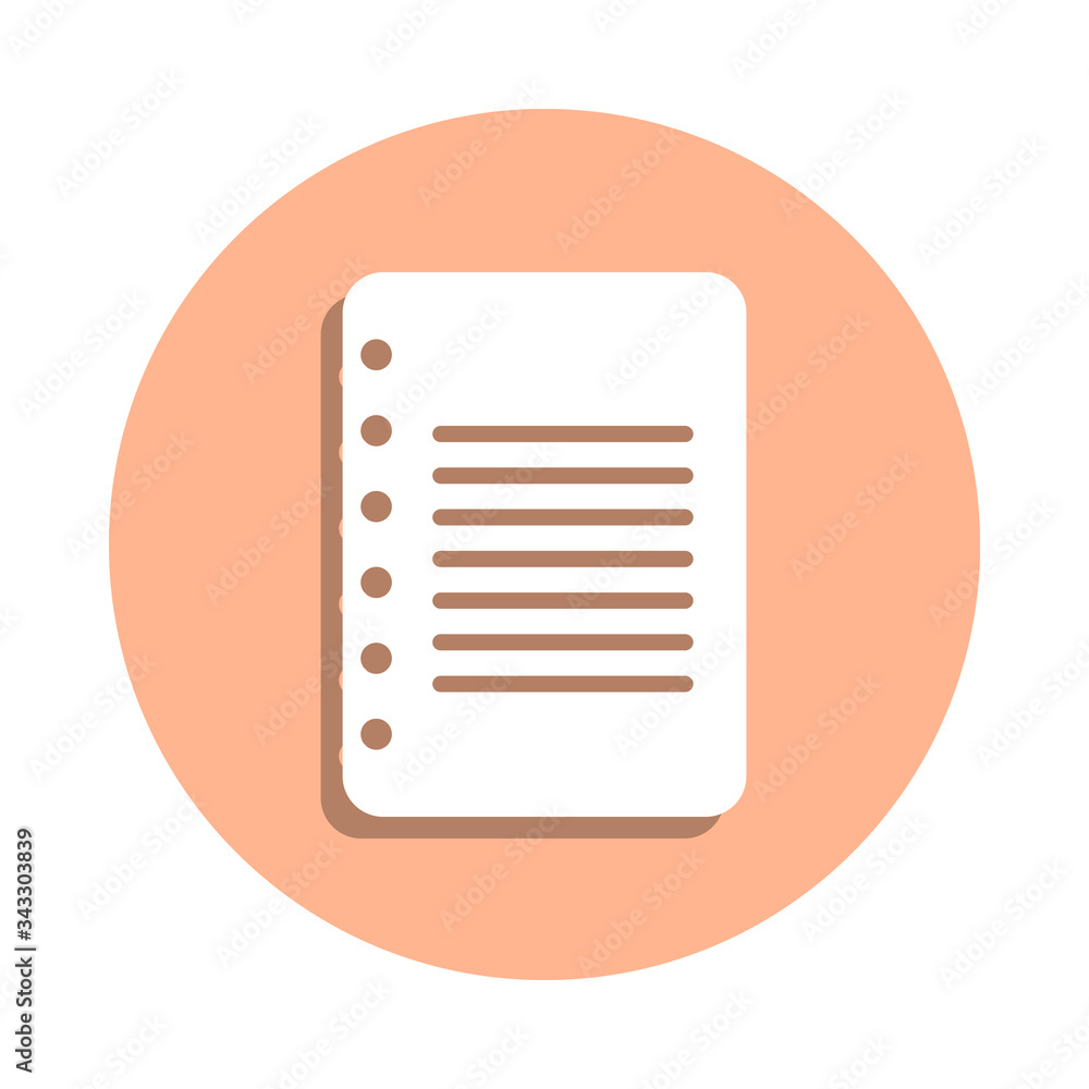 Aufkleber paper badge icon. simple glyph, flat vector of university life icons for ui and ux, website or mobil