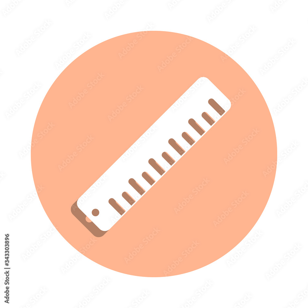 Aufkleber ruler badge icon. simple glyph, flat vector of university life icons for ui and ux, website or mobil