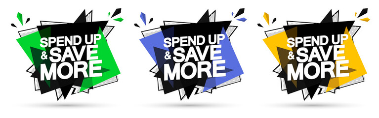 Set Sale banners design template, discount tags, vector illustration