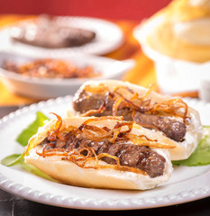 Sandwich de cafta comida árabe