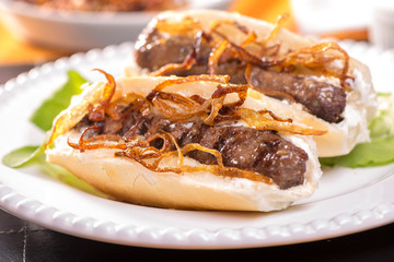 Sandwich de cafta comida árabe