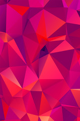 Abstract red geometric background for design