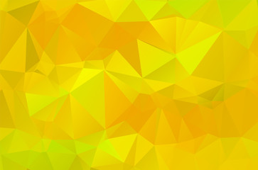 Fototapeta na wymiar Background bright yellow template random bright colors low poly