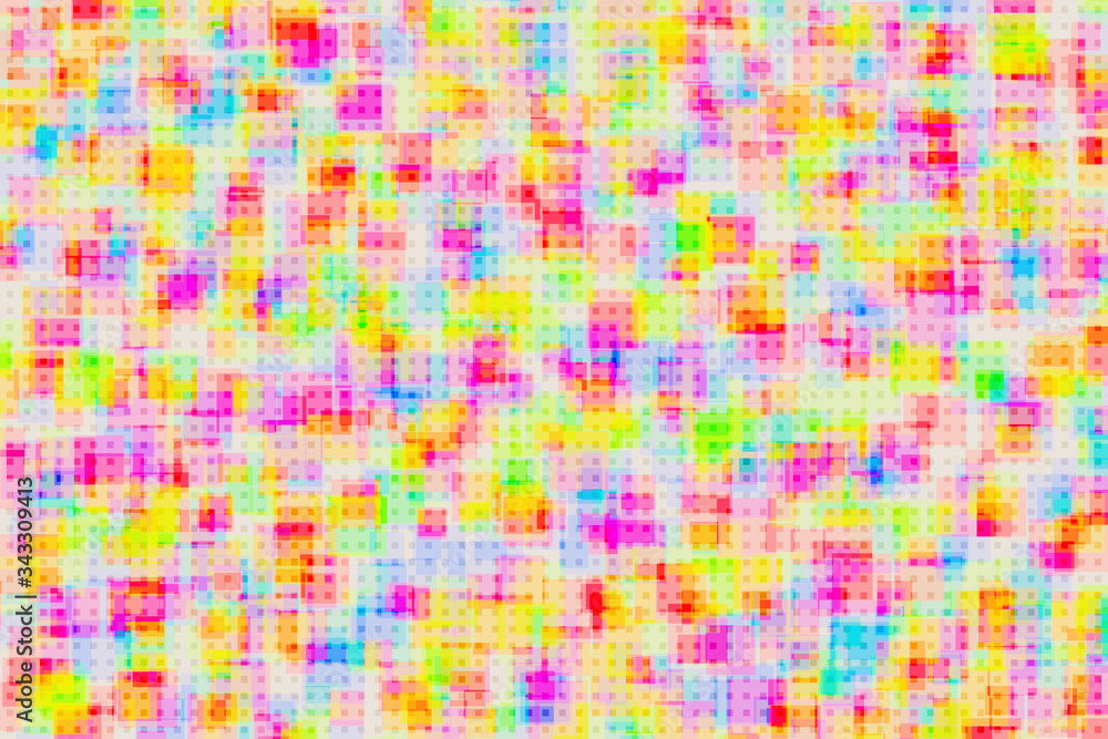 Poster abstract colorful square tech pattern design artwork background. vector eps10