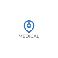 Medical pharmacy logo design template.