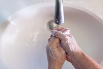 Fototapeta premium wash hands