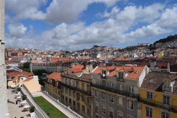 Obraz na płótnie Canvas A view over Lisbon In Portugal