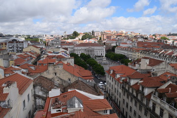 Naklejka na ściany i meble A view over Lisbon In Portugal