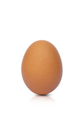 Egg chicken is a highly nutritious food separate on a white background with the clipping path.