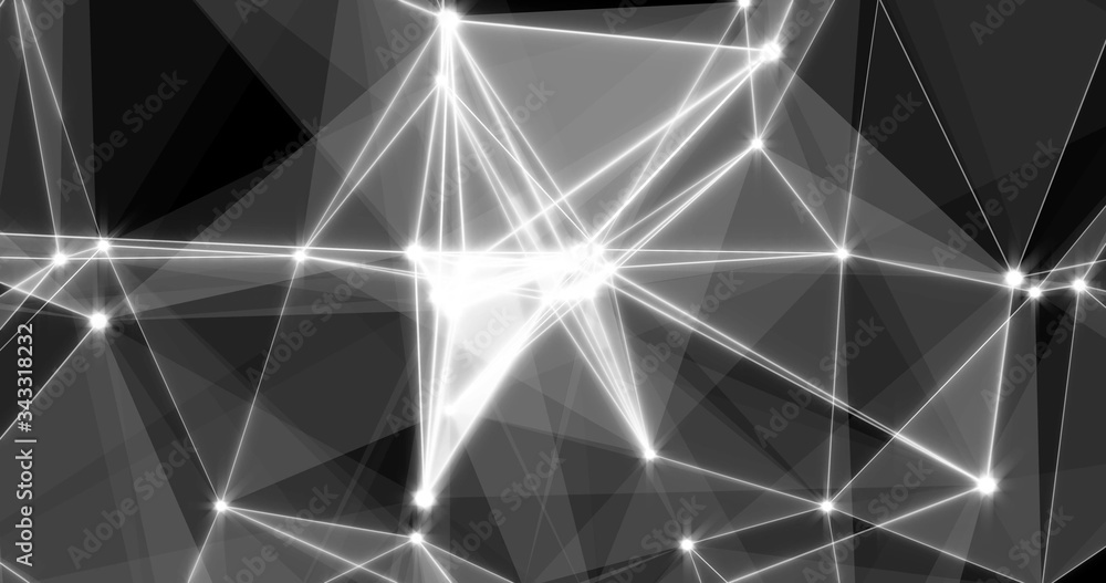 Aufkleber background abstract dynamic plexus futuristic technology. 3d rendering 3d illustration