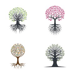 Tree logo template  vector illustration