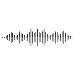 Sound wave logo template vector icon