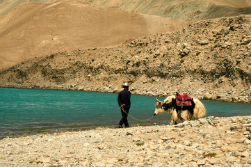 lake on the karakoram highway
