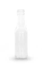 glass bottle on white background
