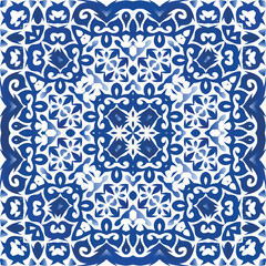 Fototapeta premium Antique azulejo tiles patchwork.