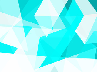 Obraz premium Abstract geometric or isometric white and blue polygon or low poly vector technology business concept background. EPS10 illustration style.