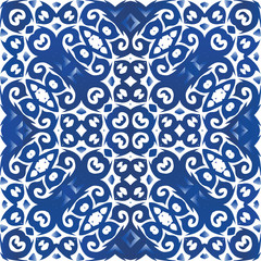Antique portuguese azulejo ceramic.