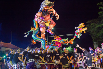 Ogoh ogoh parade in Bali