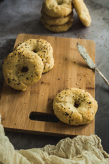 Homemade Sesame Seed Bagels 