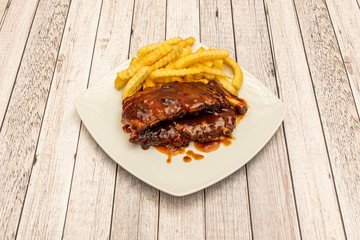 Barbecue ribs image