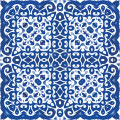 Decorative color ceramic azulejo tiles.