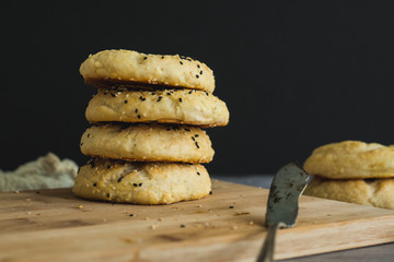 Homemade Sesame Seed Bagels 