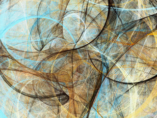 brown abstract fractal background 3d rendering illustration