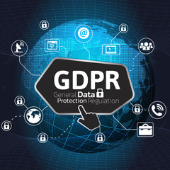 General Data Protection Regulation (GDPR) Concept.
