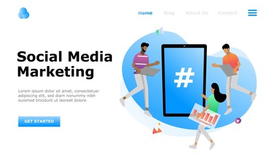 Social Media Marketing Vector Illustration Concept, Suitable for web landing page, ui, mobile app, editorial design, flyer, banner, and other related occasion