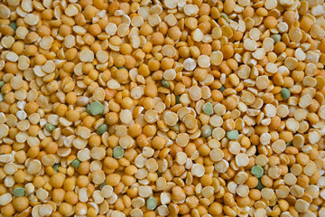 Dry peas beans close up. Healthy eating, useful beans.