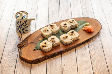 Japanese rice roll
