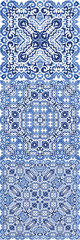 Decorative color ceramic azulejo tiles.