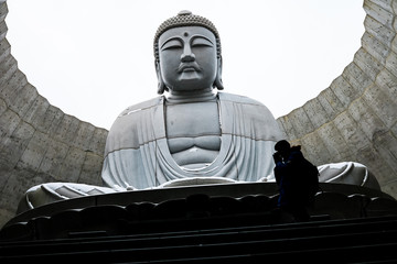 The great Buddha at Hill of Buddha. Hill Of Buddha, Sapporo, Japan