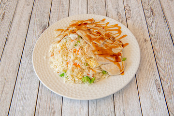 teriyaki chicken with rice