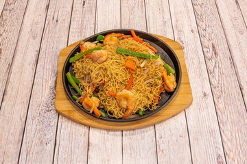 Delicious noodle dish with yakisoba