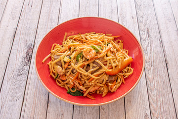Delicious noodle dish with yakisoba