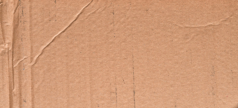 Cardboard paper texture, brown carton material surface