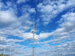 High mast against the blue sky - Lysaker 