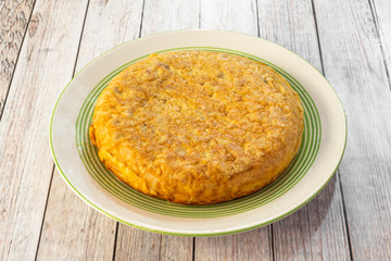 Traditional Spanish potato omelette