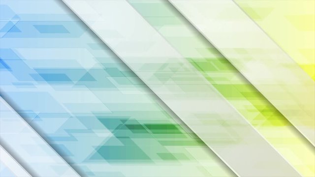 Colorful technology geometric abstract motion background