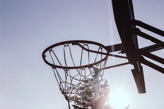 Basketball Hoop in the Sun