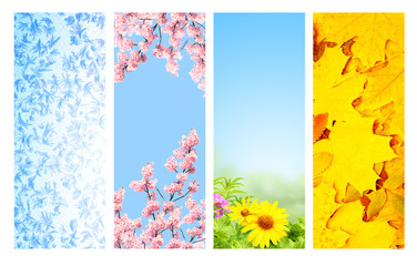 Four seasons of year