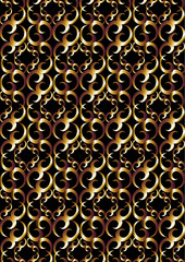 Geometric pattern print and embroidery graphic design vector art