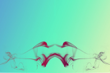 Abstract of incense smoke as background