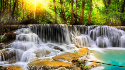waterfall in autumn
