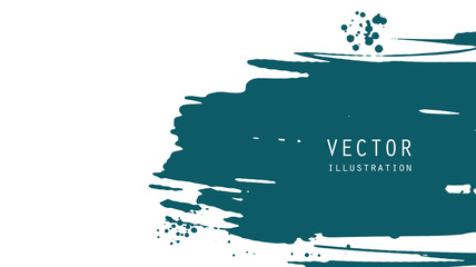 Abstract ink brush banners with grunge effect