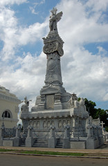 Fototapeta na wymiar Firefighter monument, Colon Cemetery, Havana